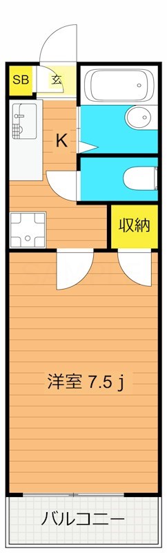 アビイ・ロード 103号室 間取り