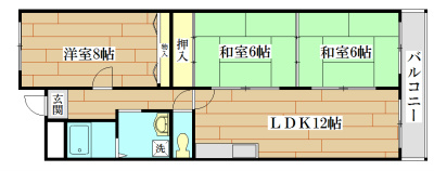 アヴァンセ高槻 106号室 間取り