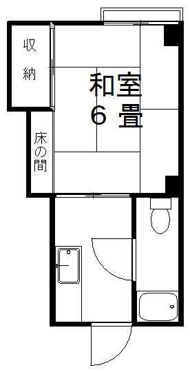 笹川荘 1号室 間取り
