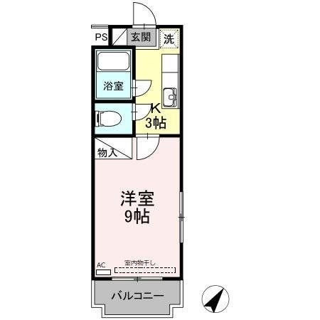 ロマネコンティ 101号室 間取り