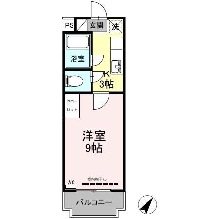 ロマネコンティ 203号室 間取り