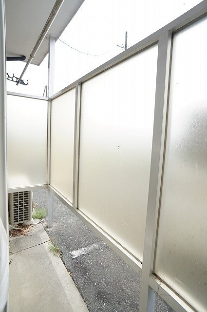 パステルグリーン ベランダ