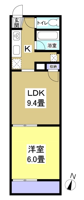 パステルグリーン 間取り図