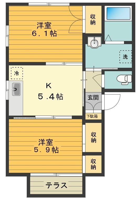 メゾン昴 間取り図