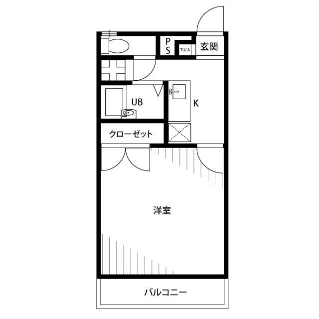 アムール厚木 205号室 間取り