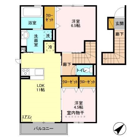 ピュアコートⅠ 202号室 間取り