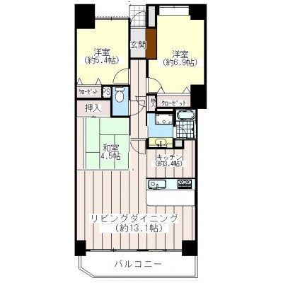 ウィスティリアひくま 間取り図