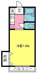 ハイツひばり 202号室 間取り