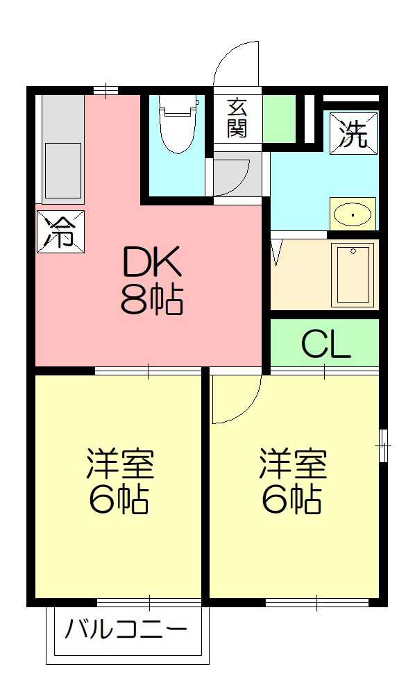 アイプラザ大磯 203号室 間取り