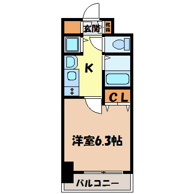 プレサンス名古屋駅前ヴェルロード 間取り図