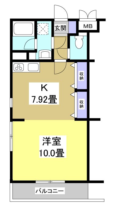 PARTHENON PARE 401号室 間取り