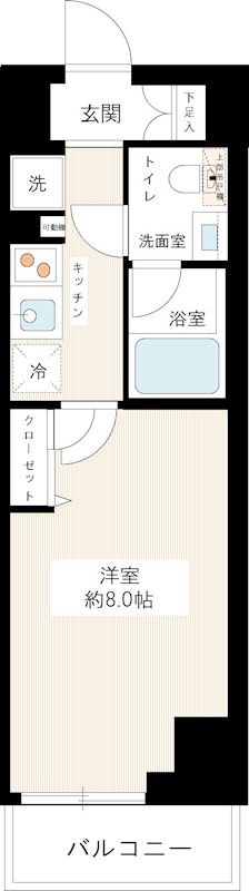 ＨＹ’ｓ ｃｒｅｃｅｒ 清澄白河 0204号室 間取り