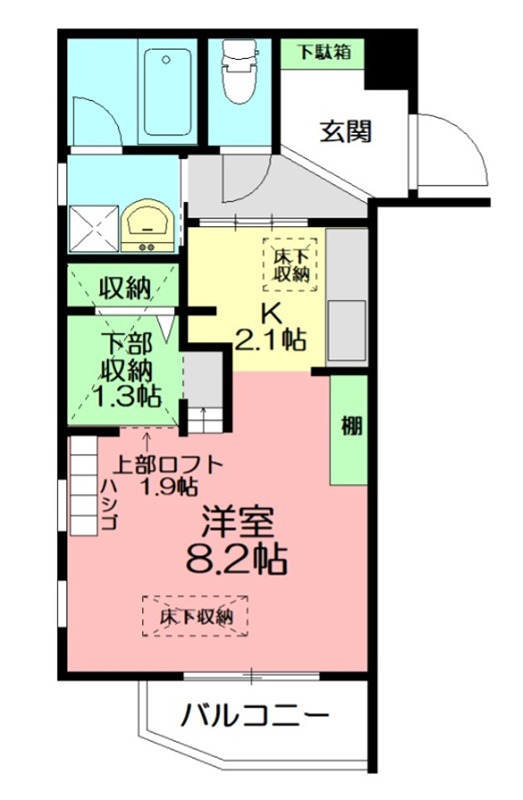 ドマーニ桜台 203号室 間取り