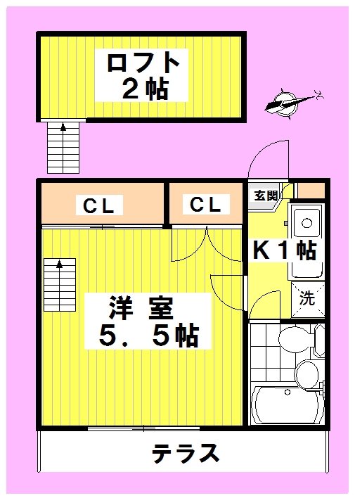 レオパレス野方第15 103号室 間取り