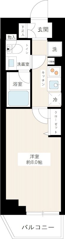 HY's crecer 清澄白河 間取り