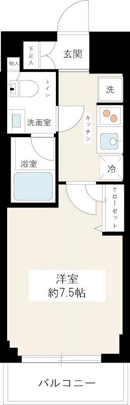 ＨＹ’ｓ ｃｒｅｃｅｒ 清澄白河 0801号室 間取り