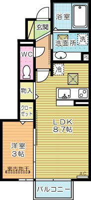 ル・メイユール・スーヴニール 105号室 間取り