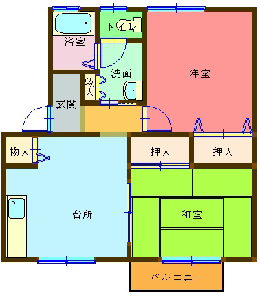 セジュールST 203号室 間取り