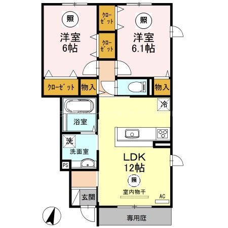 アバンツァート長砂　Ａ棟 間取り図