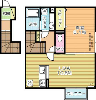 ル・メイユール・スーヴニール 201号室 間取り