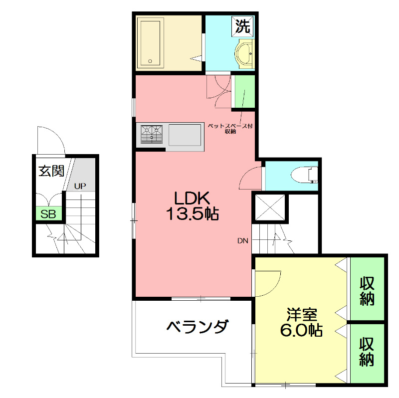 セディア 201号室 間取り