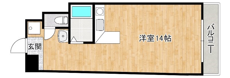 サンシティ日明 507号室 間取り