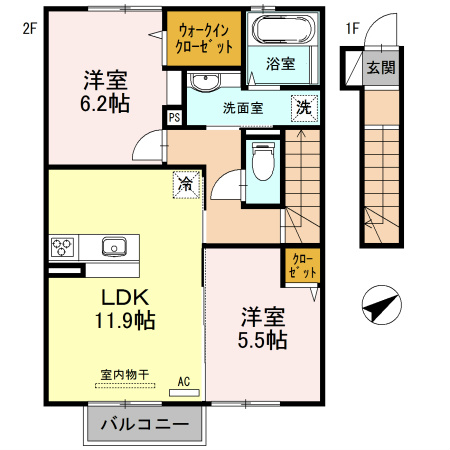 アバンツァート長砂　B棟  間取り図