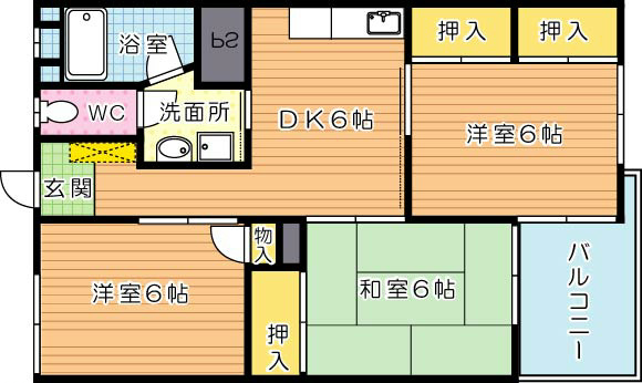 フォーレスト折尾 間取り図