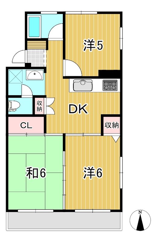 ハイツことぶき 間取り