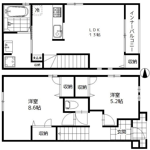 ＣＡＳＡ　ＢＩＡＮＣＡ 間取り