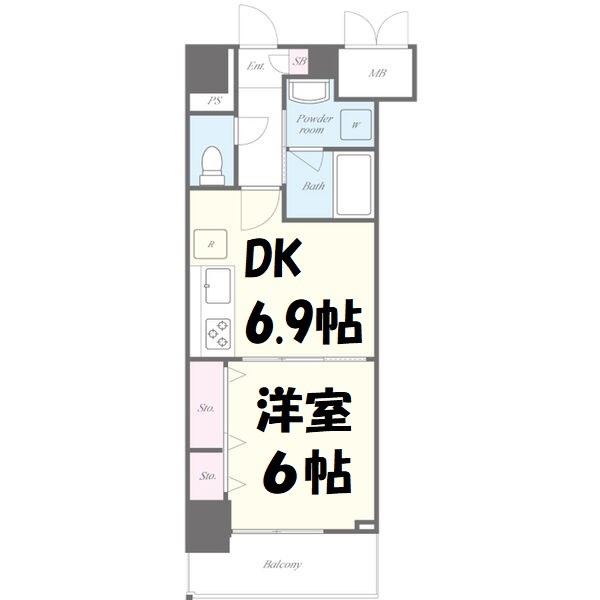 Wコート城西 間取り図