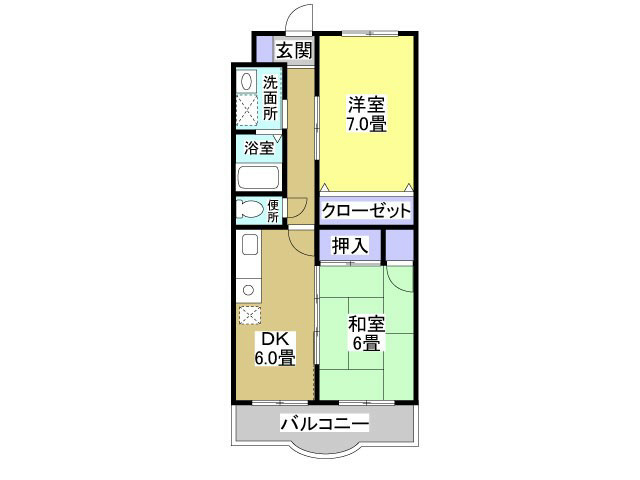 カームプレイス 305号室 間取り