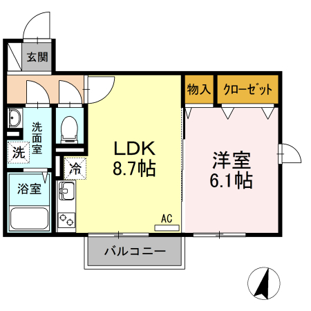 神奈川県横浜市神奈川区白幡南町 間取り