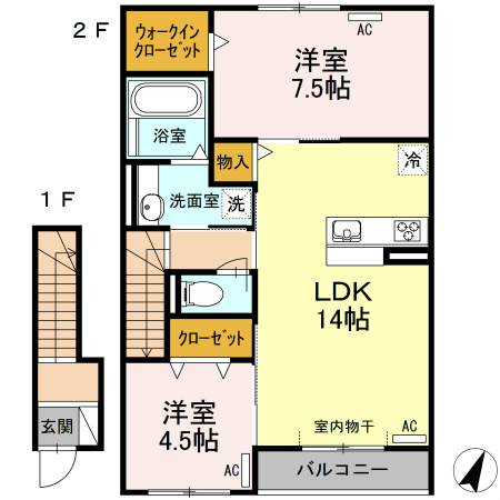 Sunny Vale　A 間取り