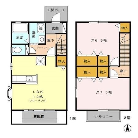 アネックスⅡ 間取り図