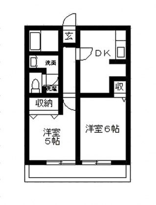 フロンティアⅠ 202号室 間取り