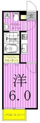 グレイス北松戸 203号室 間取り