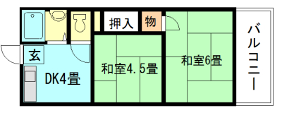 門野マンション　B棟 間取り