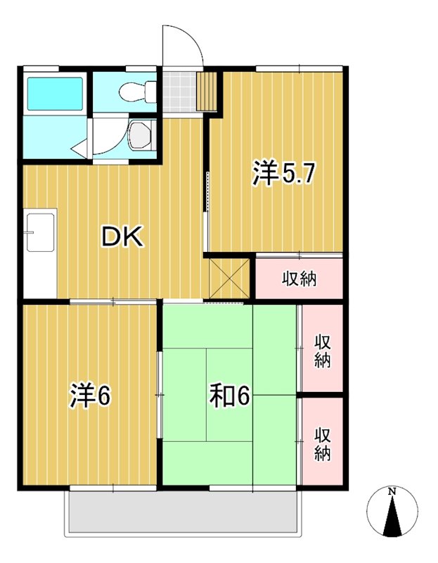セジュール神長 間取り