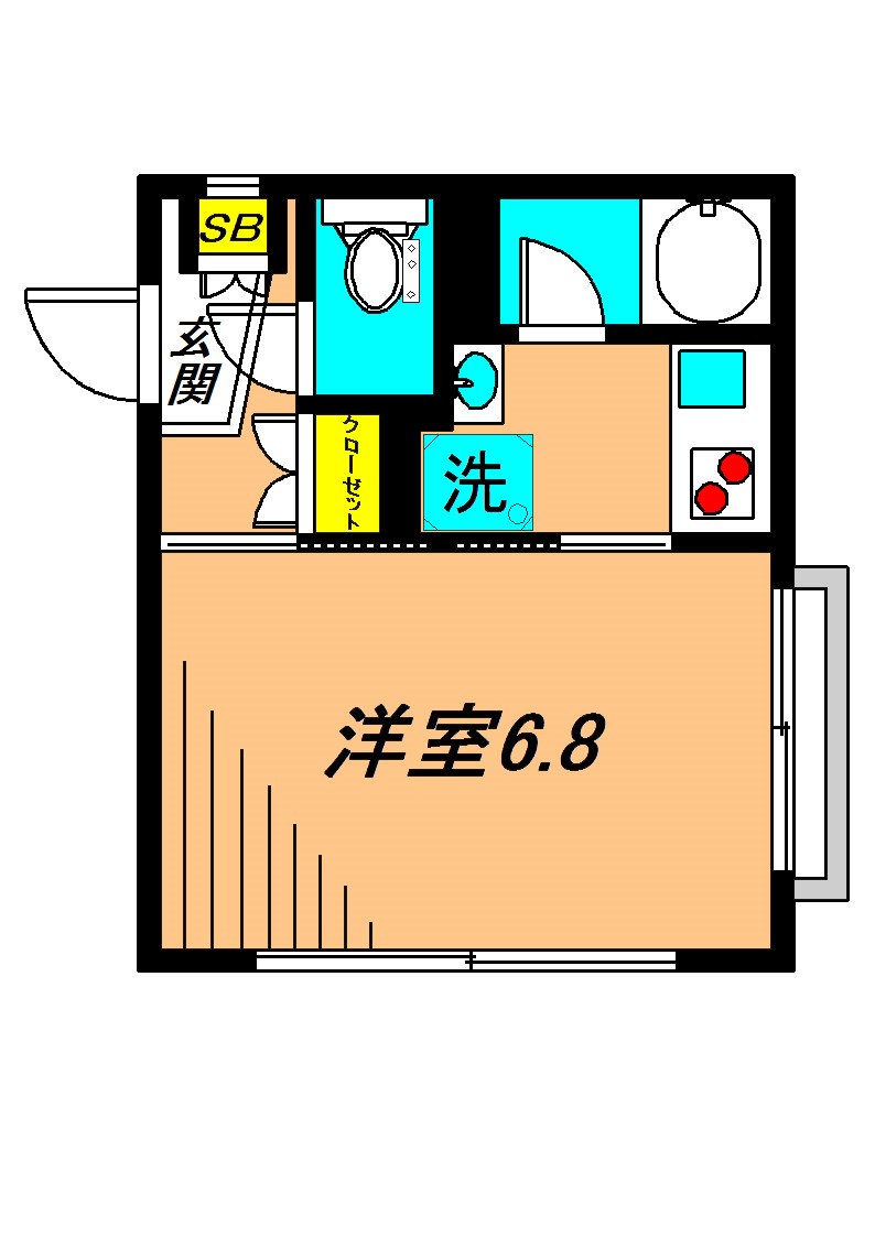 1st Star Heights 202号室 間取り