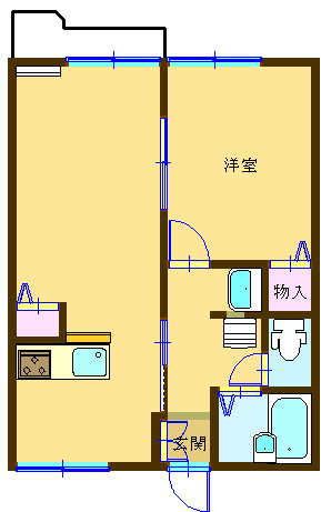 青木ハイツＡ棟 間取り