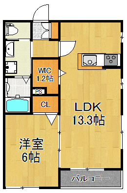 Maison　ジョワイユ　小田 202号室 間取り