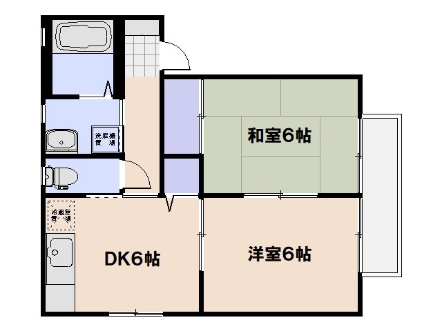 クレール五日市駅前　E棟 101号室 間取り