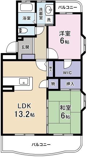 サニーコート 301号室 間取り