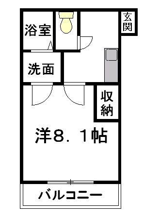 クレフラスト浜松医大前 205号室 間取り