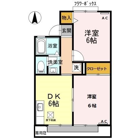 コーポシャルマン 105号室 間取り