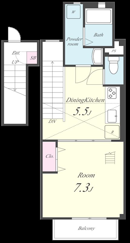 エバーパティオHA 間取り図