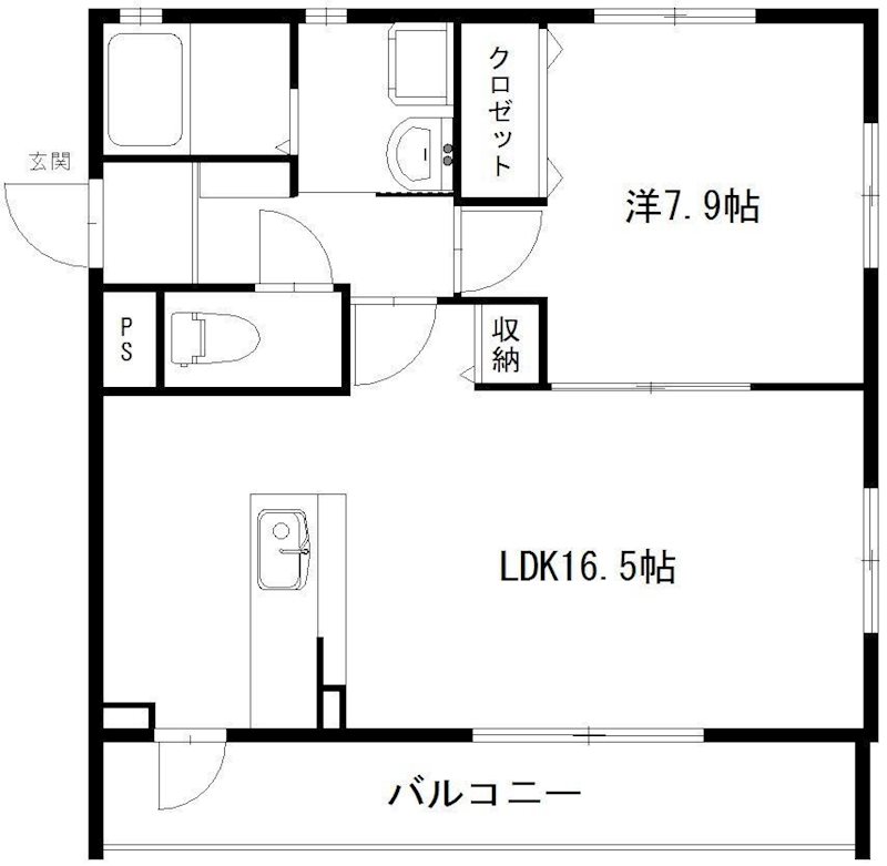 ミレフィオーリ 202号室 間取り