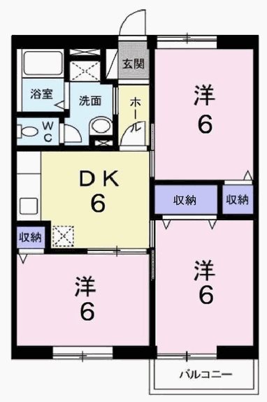 エンジェルコーポラスＢ 間取り図