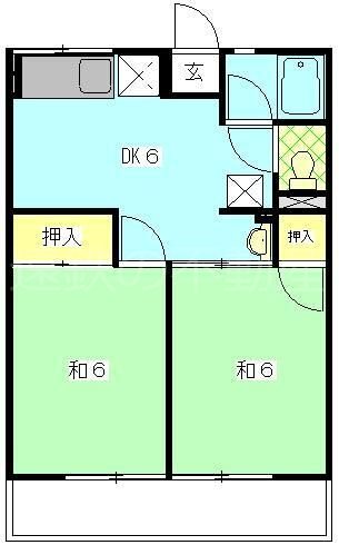 ガーデンハイツI 間取り図